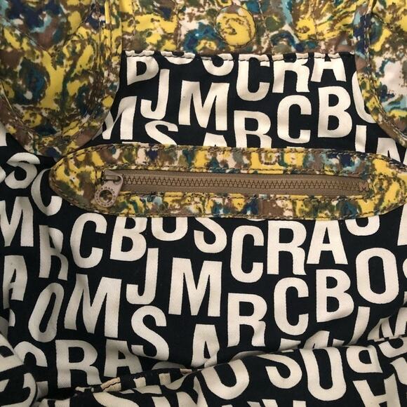 Marc by Marc Jacobs Nylon Marigold Yellow Floral Print Quilted Tote Bag - Picture 7 of 10